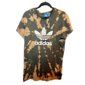 Adidas Women’s Bleach Tie Dye T-shirt Dress Medium